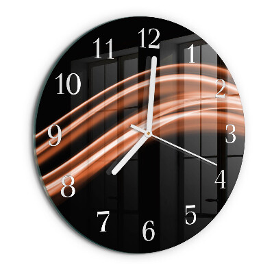 Glas wanduhr Abstrakte Linien