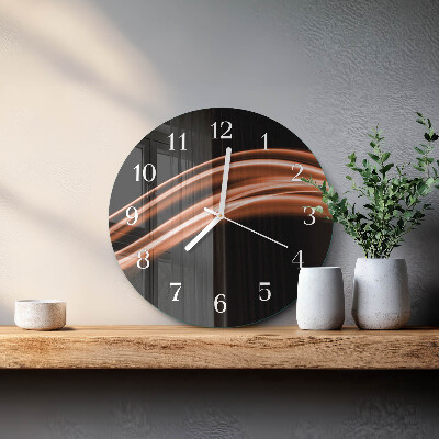 Glas wanduhr Abstrakte Linien
