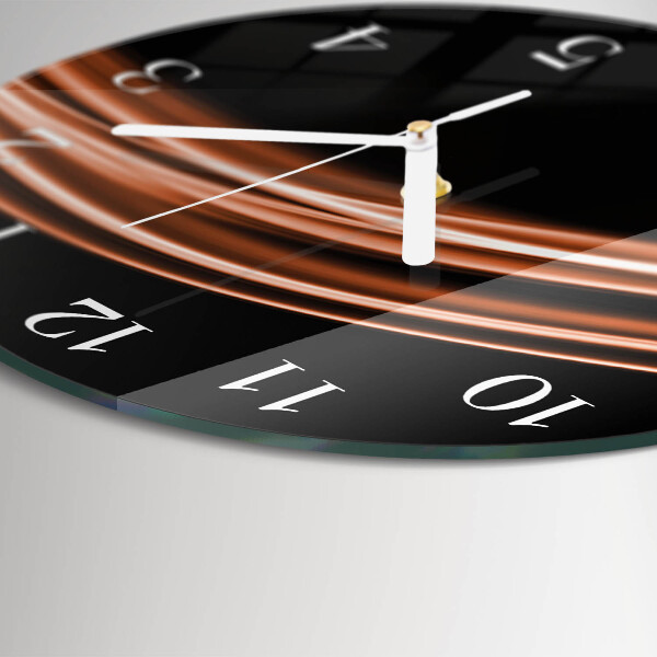 Glas wanduhr Abstrakte Linien