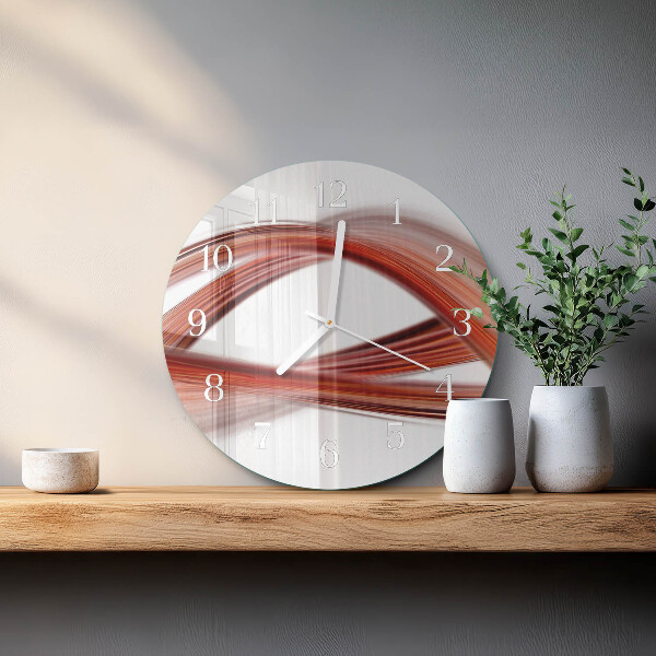 Glas wanduhr Abstrakte Linien