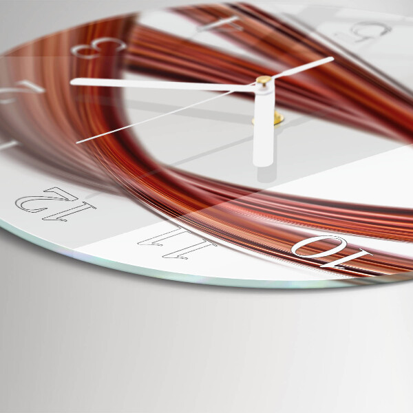 Glas wanduhr Abstrakte Linien