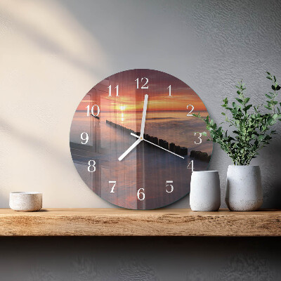 Glas wanduhr Sonne des Meeres