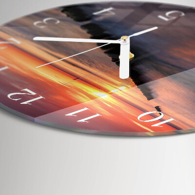 Glas wanduhr Sonne des Meeres