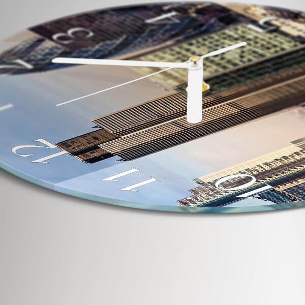 Glas wanduhr Horizont