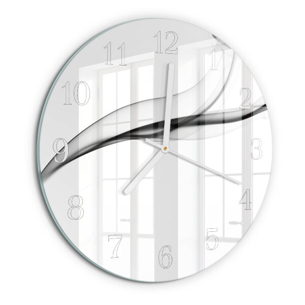 Glas wanduhr Abstrakter Rauch