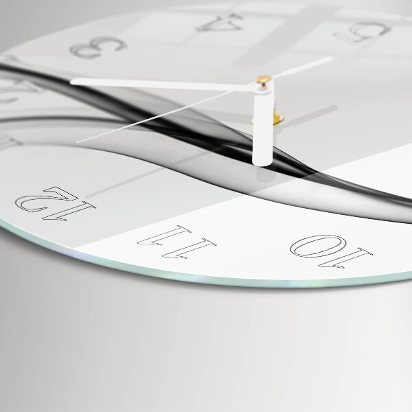 Glas wanduhr Abstrakter Rauch