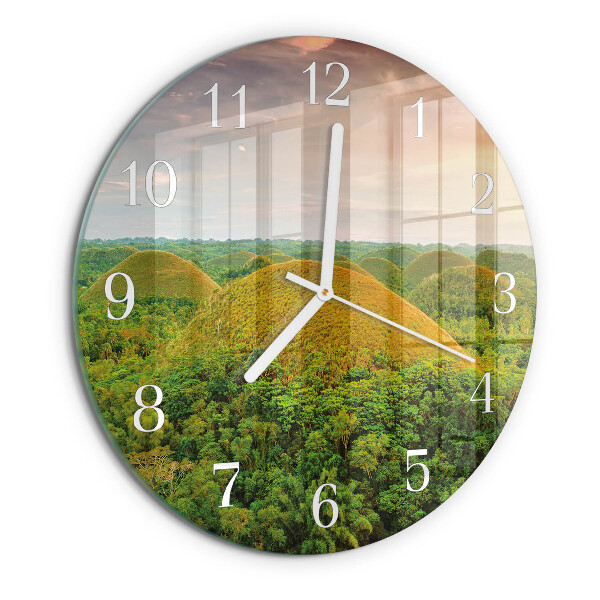 Glas wanduhr Landschaft