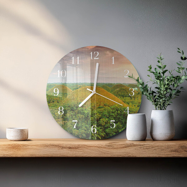 Glas wanduhr Landschaft
