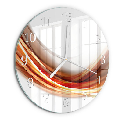 Glas wanduhr Abstrakte Linien