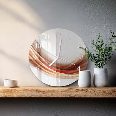 Glas wanduhr Abstrakte Linien