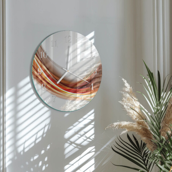 Glas wanduhr Abstrakte Linien