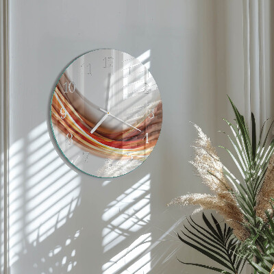 Glas wanduhr Abstrakte Linien