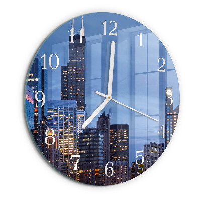 Glas wanduhr Horizont