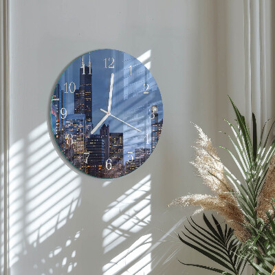 Glas wanduhr Horizont