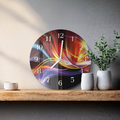 Glas wanduhr Abstrakte Kunst