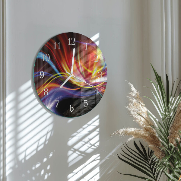 Glas wanduhr Abstrakte Kunst