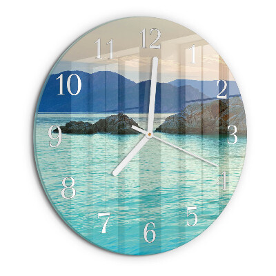 Glas wanduhr Sea Island