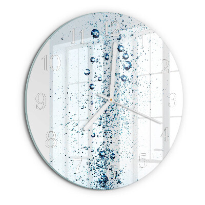 Glas wanduhr Wasser