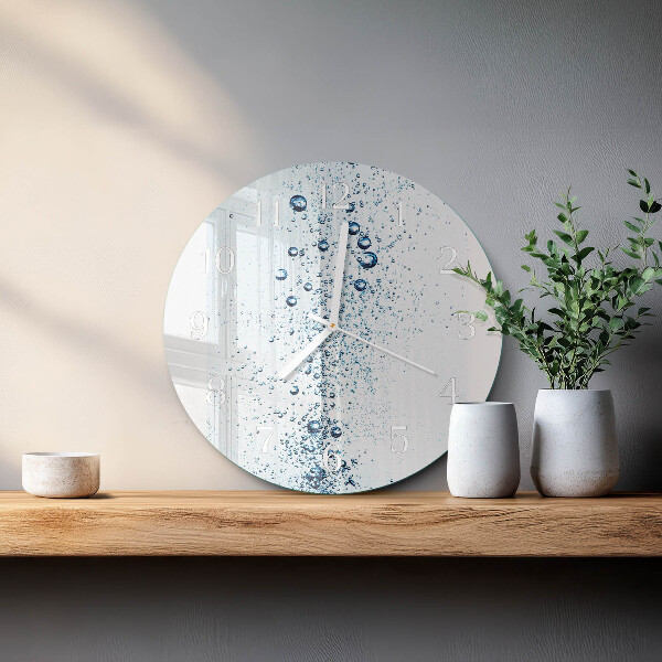 Glas wanduhr Wasser