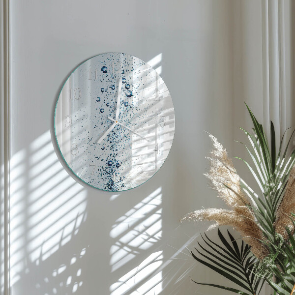 Glas wanduhr Wasser