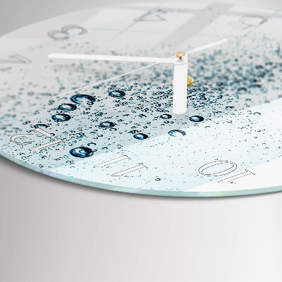 Glas wanduhr Wasser