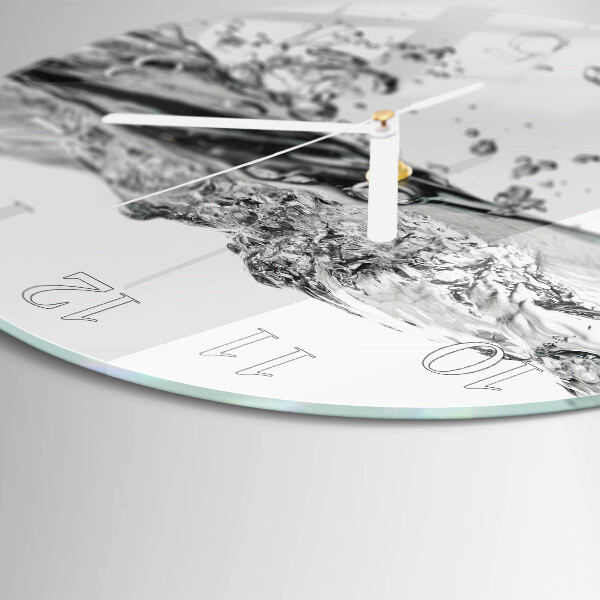 Glas wanduhr Wasser