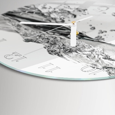 Glas wanduhr Wasser