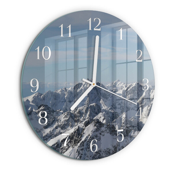 Glas wanduhr Gebirge