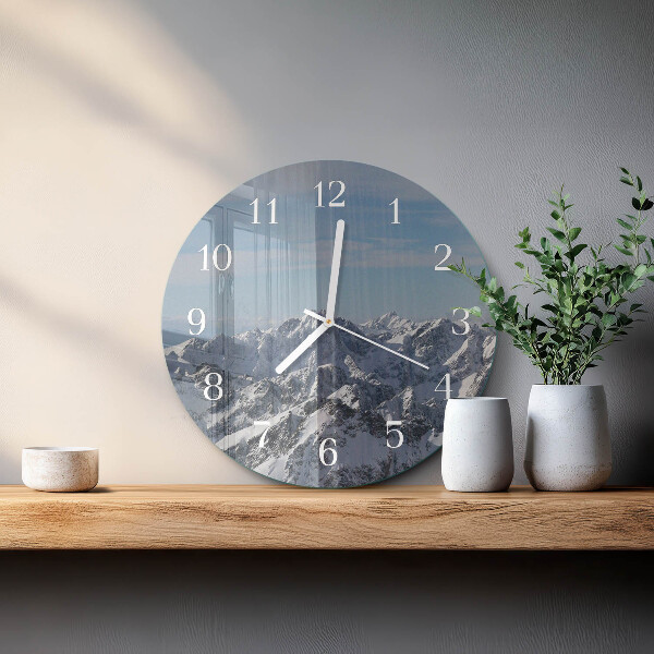 Glas wanduhr Gebirge