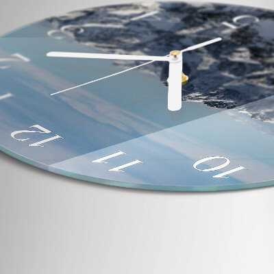 Glas wanduhr Gebirge