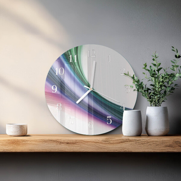 Glas wanduhr Abstrakte Linien
