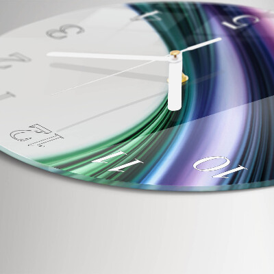 Glas wanduhr Abstrakte Linien