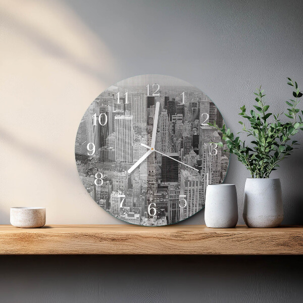 Glas wanduhr Horizont