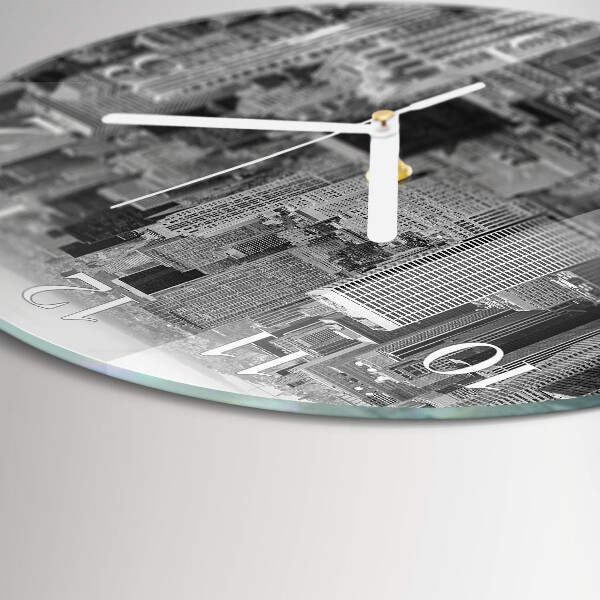 Glas wanduhr Horizont