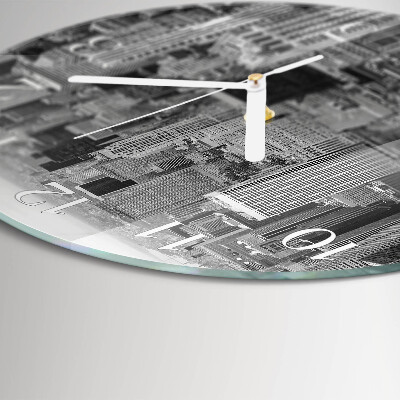 Glas wanduhr Horizont