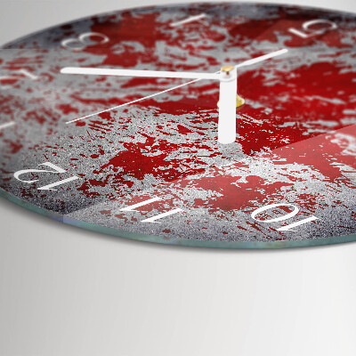 Glas wanduhr Flecken