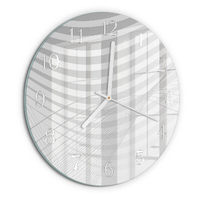 Glas wanduhr Abstrakte Linien