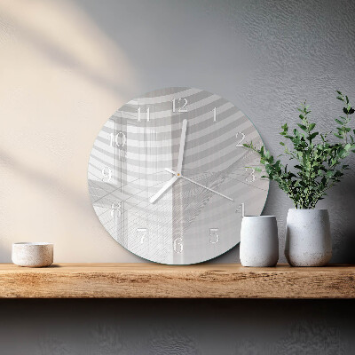 Glas wanduhr Abstrakte Linien