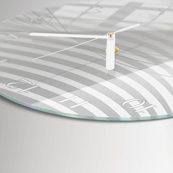 Glas wanduhr Abstrakte Linien