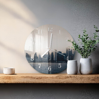 Glas wanduhr Horizont