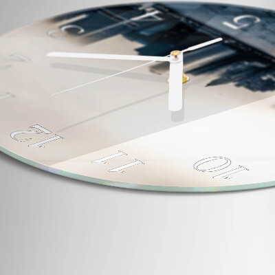 Glas wanduhr Horizont
