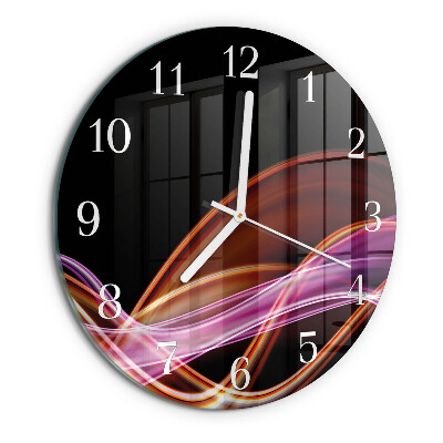 Glas wanduhr Abstrakte Kunst