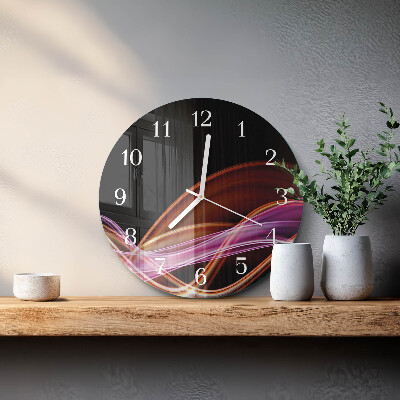 Glas wanduhr Abstrakte Kunst