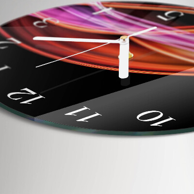 Glas wanduhr Abstrakte Kunst