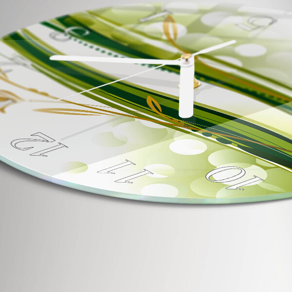 Glas wanduhr Abstrakte Linien