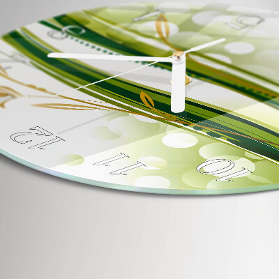 Glas wanduhr Abstrakte Linien