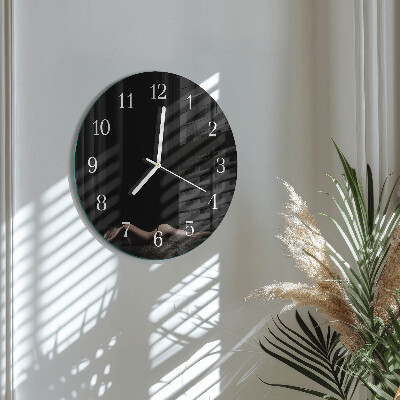 Glas wanduhr Frau