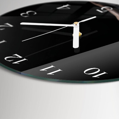 Glas wanduhr Frau