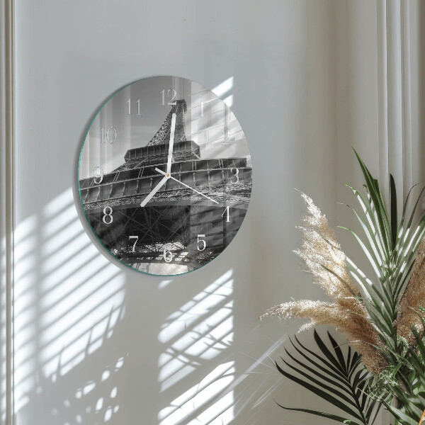 Glas wanduhr Eiffelturm Paris