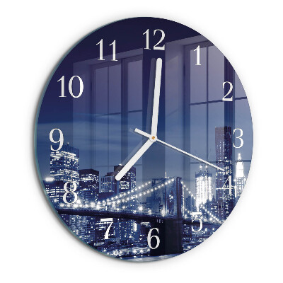 Glas wanduhr Horizont